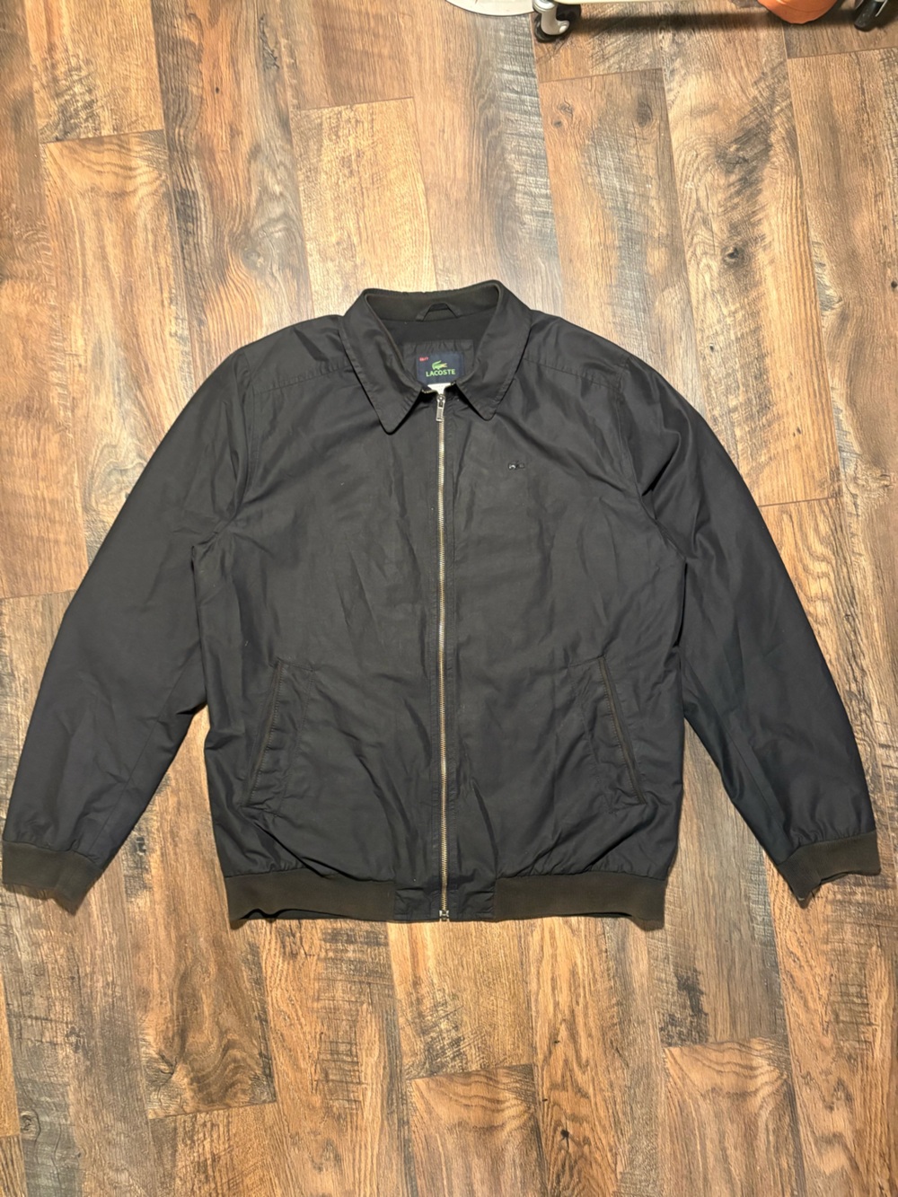 Vintage Lacoste Black Harrington Jacket 56/7 Fits XL  Romania